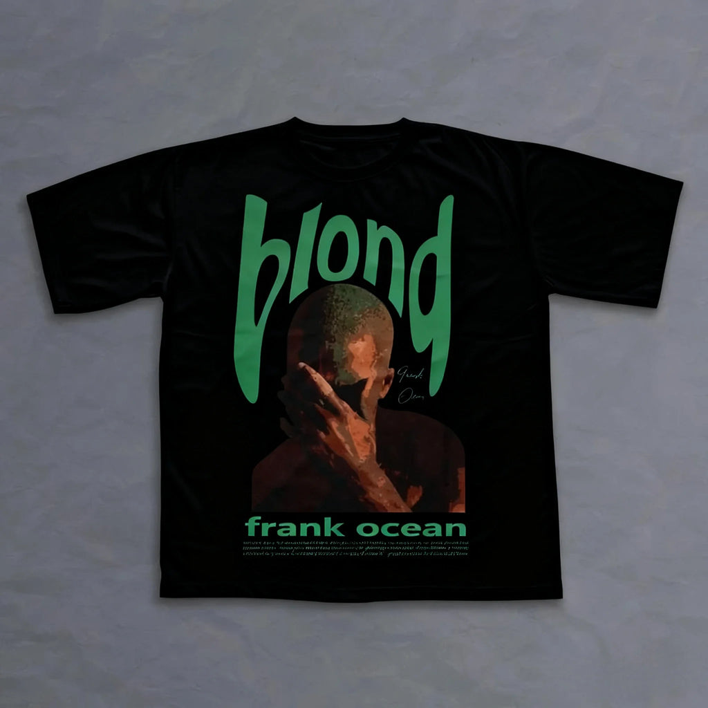 Unisex Frank Ocean Retro Graphic Hip Hop T-Shirt by Nova Mart featuring bold vintage-style artwork on a casual tee.