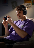 UGREEN Max5c ANC headphones with LDAC Hi-Res audio, black over-ear design, and 75-hour battery life.
