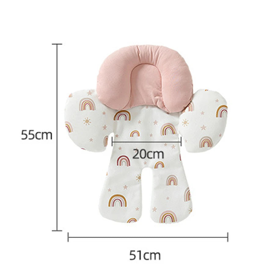 Nova Mart newborn stroller seat liner with baby head and neck support cushion for added comfort and safety in stroller accessories