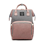 Large capacity Lequeen mummy diaper bag backpack by Nova Mart with multiple compartments for travel and baby essentials.