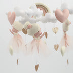 Nova Mart Ballerina Baby Crib Mobile with princess figures, designed for newborns, hanging above a baby crib in a nursery.