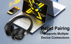 Wireless Bluetooth headset by Nova Mart with ANC, stereo sound, sports and gaming earphones, 60-hour playback in sleek design.
