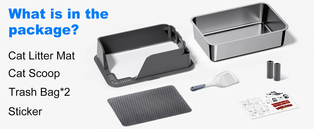 XL Stainless Steel Cat Litter Box – Side Opening Splash-Proof - Image 13