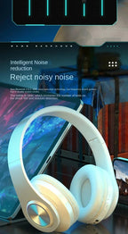 Nova Mart B39 ANC wireless headphones with stereo sound and 12-hour battery life, shown in a sleek black design.