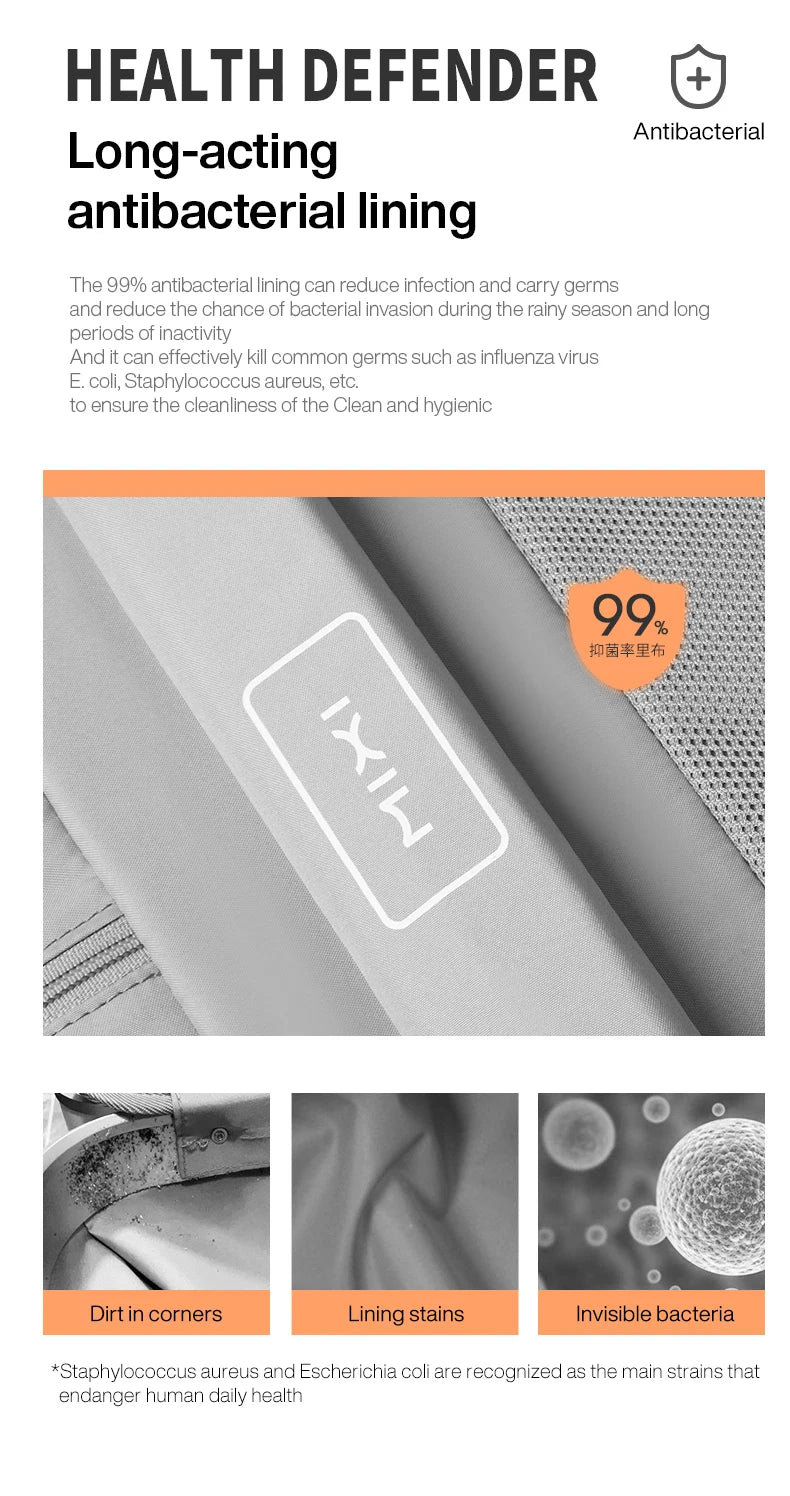 Nova Mart Mixi Wide Handle Hardside Suitcase with patent design, featuring a durable exterior and spacious interior for travel.