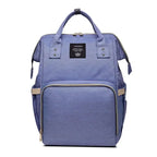 Large capacity Lequeen mummy diaper bag backpack by Nova Mart with multiple compartments for travel and baby essentials.