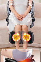 Nova Mart Shiatsu neck and back massager with heat, 3D kneading chair pad for soothing relief and muscle relaxation.