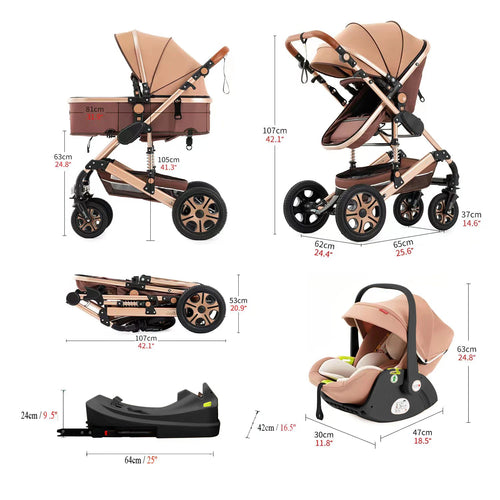 3-in-1 Baby Stroller – 3-in-1 Versatility