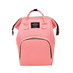 Large capacity Lequeen mummy diaper bag backpack by Nova Mart, featuring multiple compartments for travel and baby essentials.