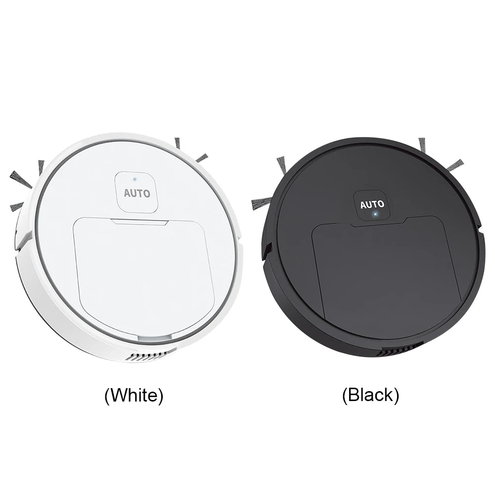 Nova Mart 3-in-1 robotic vacuum cleaner with mop and sweep, featuring a sleek design and 1000Pa suction power for efficient cleaning.