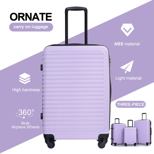 Travelhouse Hardside Luggage Set – Durable ABS TSA Lock 3-Piece