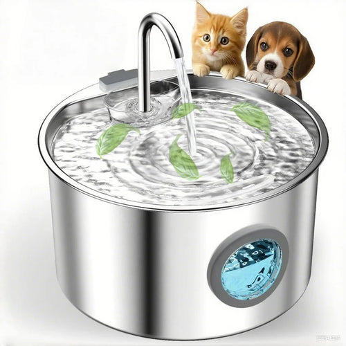 Stainless Steel Cat Water Fountain – 108oz
