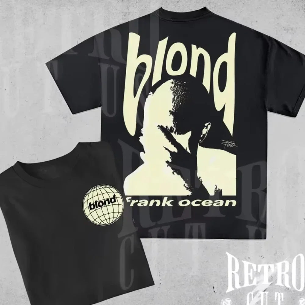 Unisex Frank Ocean Retro Graphic Hip Hop T-Shirt by Nova Mart with bold vintage-style print on front.