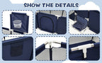 Large Nova Mart IMBABY baby playpen with soft padding and ball pool, designed for safe, spacious indoor play for kids.