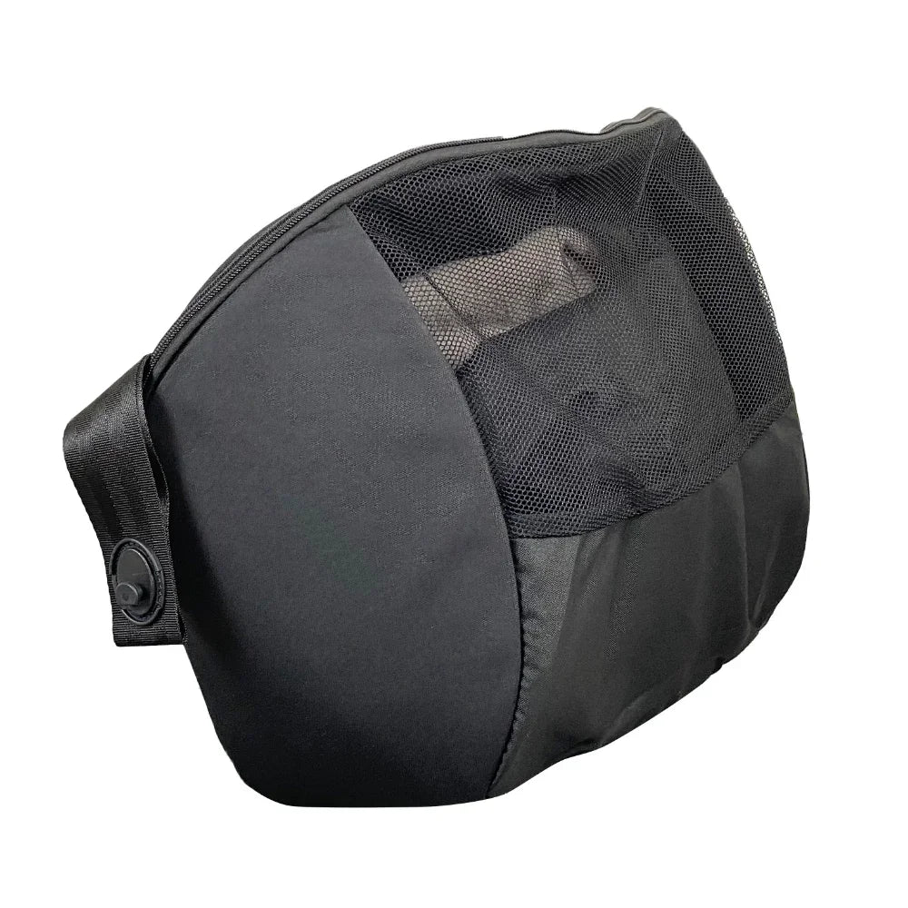 Nova Mart Doona & FooFoo stroller storage bag, a 3-in-1 travel knapsack for stroller accessories, shown in the image.