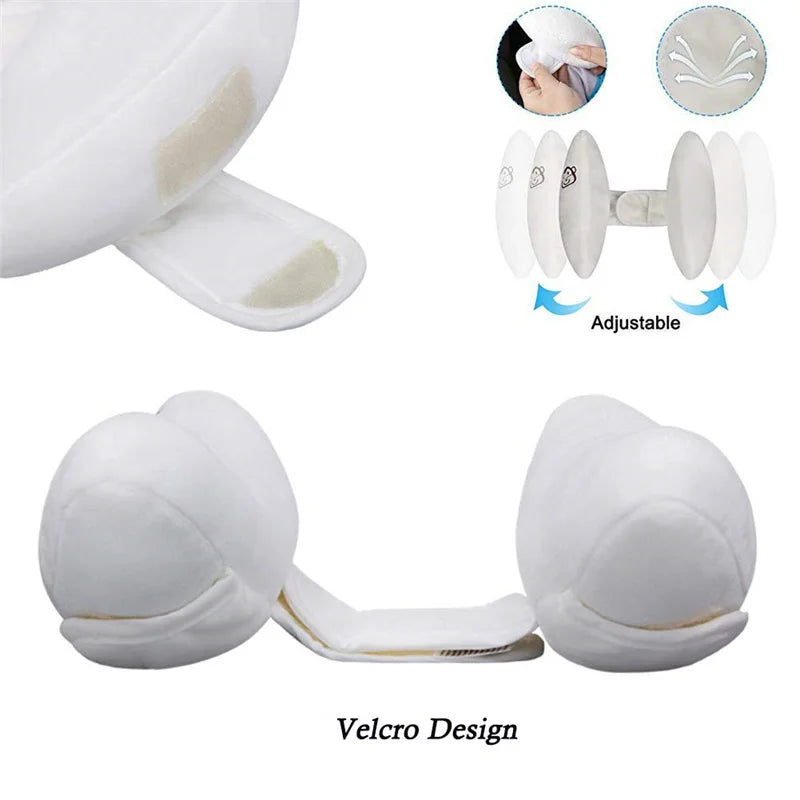 Baby stroller neck pillow by Nova Mart providing head support for car seats, soft cushioned accessory for infant comfort.
