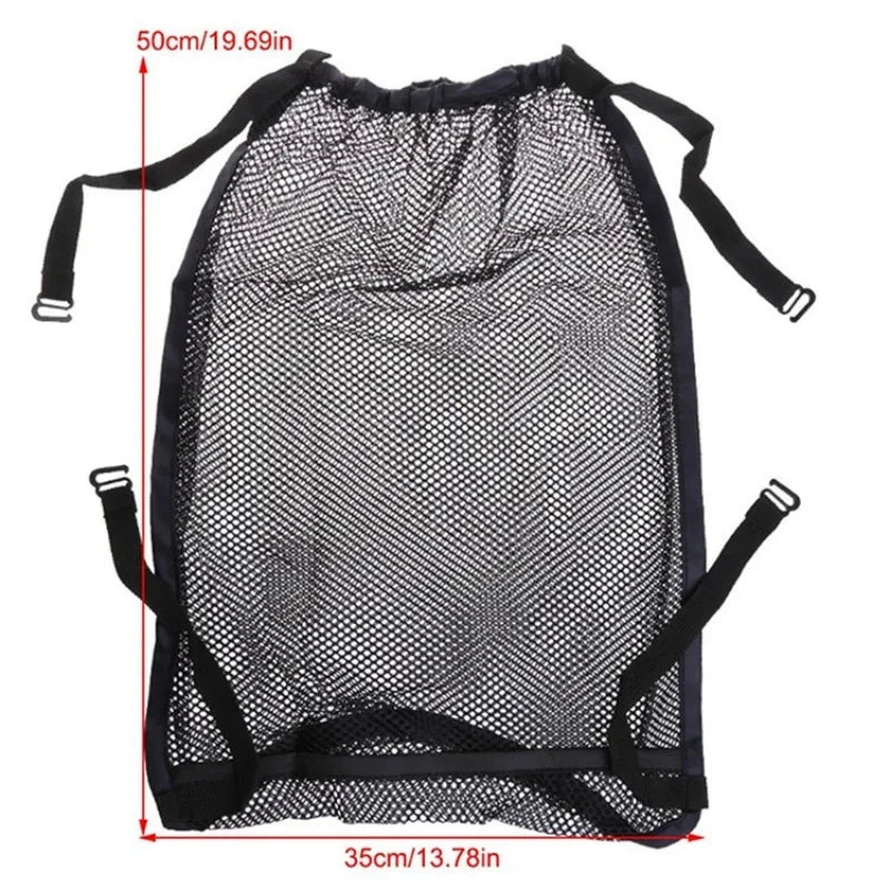 Large capacity Nova Mart baby stroller mesh storage bag hanging organizer for strollers and accessories.