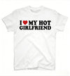 Men's oversized cotton T-shirt by Nova Mart featuring a humorous meme design that says "I Love My Girlfriend."
