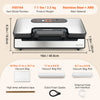 Nova Mart SucceBuy 90Kpa vacuum sealer with 10 free bags for kitchen food preservation, compact electric appliance.