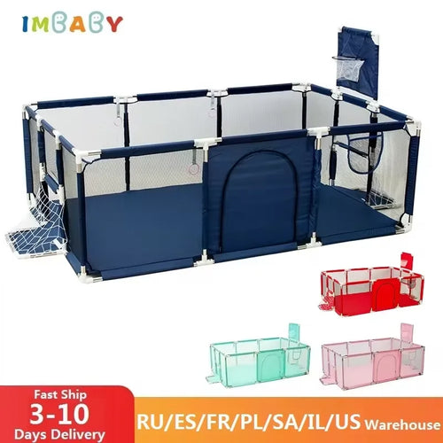 IMBABY Large Kids Safety Playpen Soft – Large Play Area
