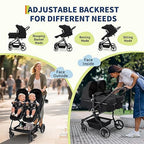 Double Stroller for newborn and toddler