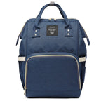 Large capacity Lequeen mummy diaper bag backpack by Nova Mart with multiple compartments for travel and baby essentials.