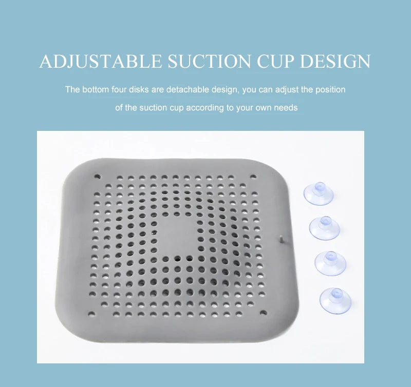 Silicone Sink Strainer, Shower Drain Plug Hair Catcher, Bathtub Kitchen Sink Filter Screen Bathroom Accessories - Image 12