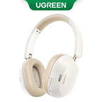 UGREEN Max5c ANC headphones with LDAC Hi-Res audio and 75-hour battery, shown with over-ear design and control buttons.