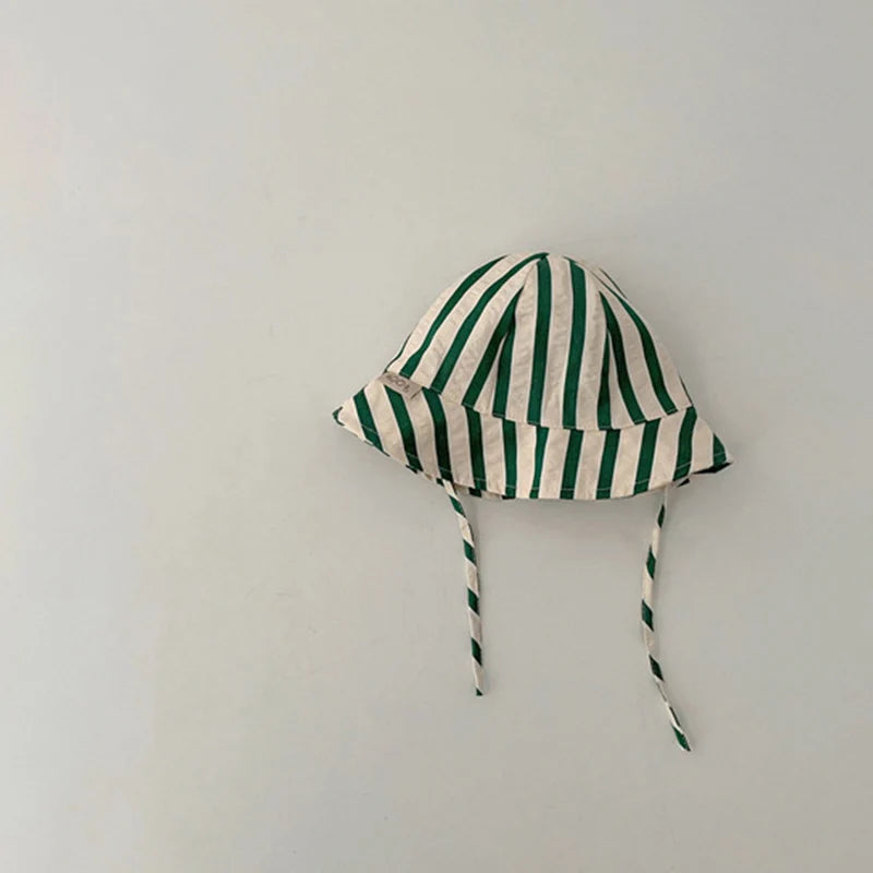 Baby bucket hat by Nova Mart, sunshade fisherman cap for infants and toddlers, lightweight and protective for sunny days.