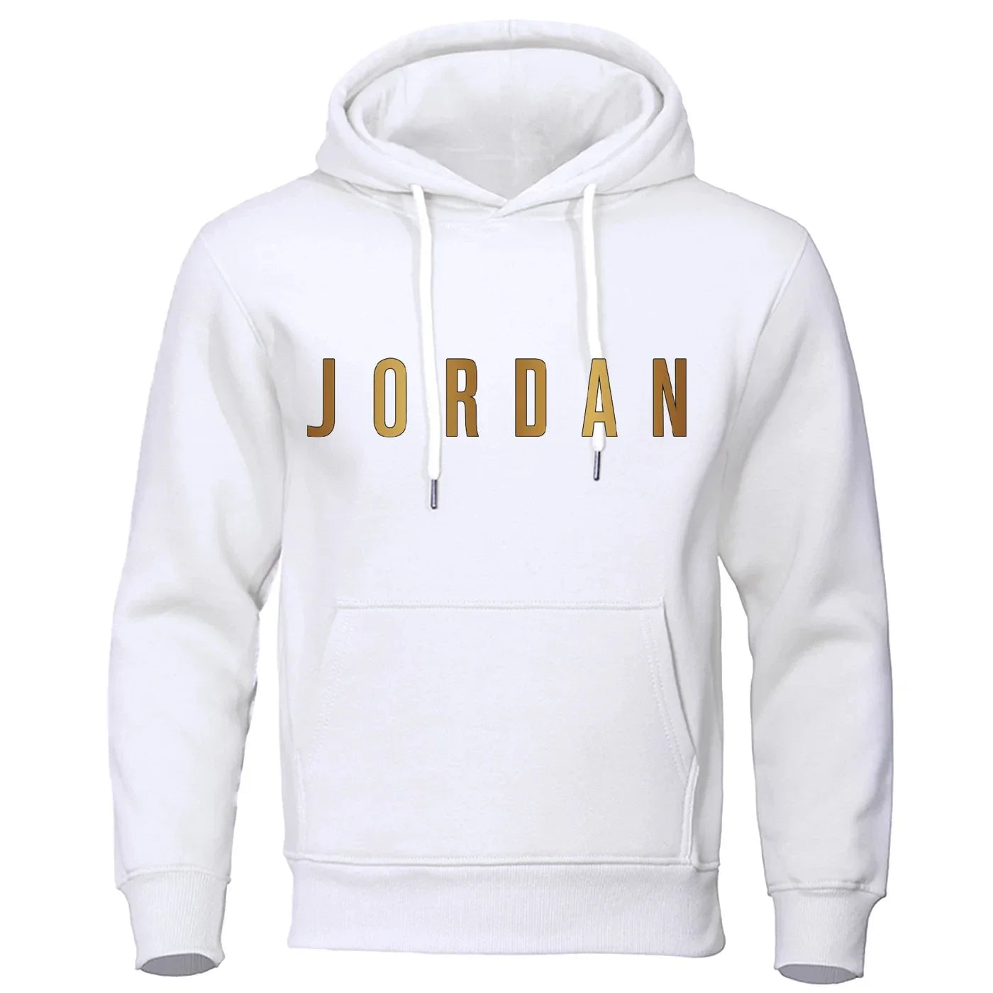 Men's knit polyester hooded sportswear hoodie from Nova Mart, casual pullover with a front pocket and adjustable drawstrings.