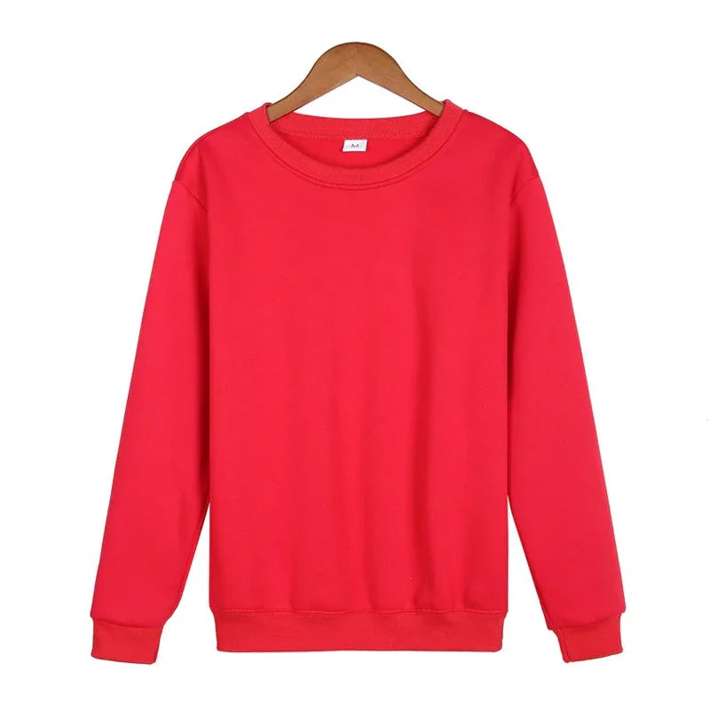 Men's solid color casual hoodie from Nova Mart, autumn streetwear pullover with a comfortable fit and simple design.