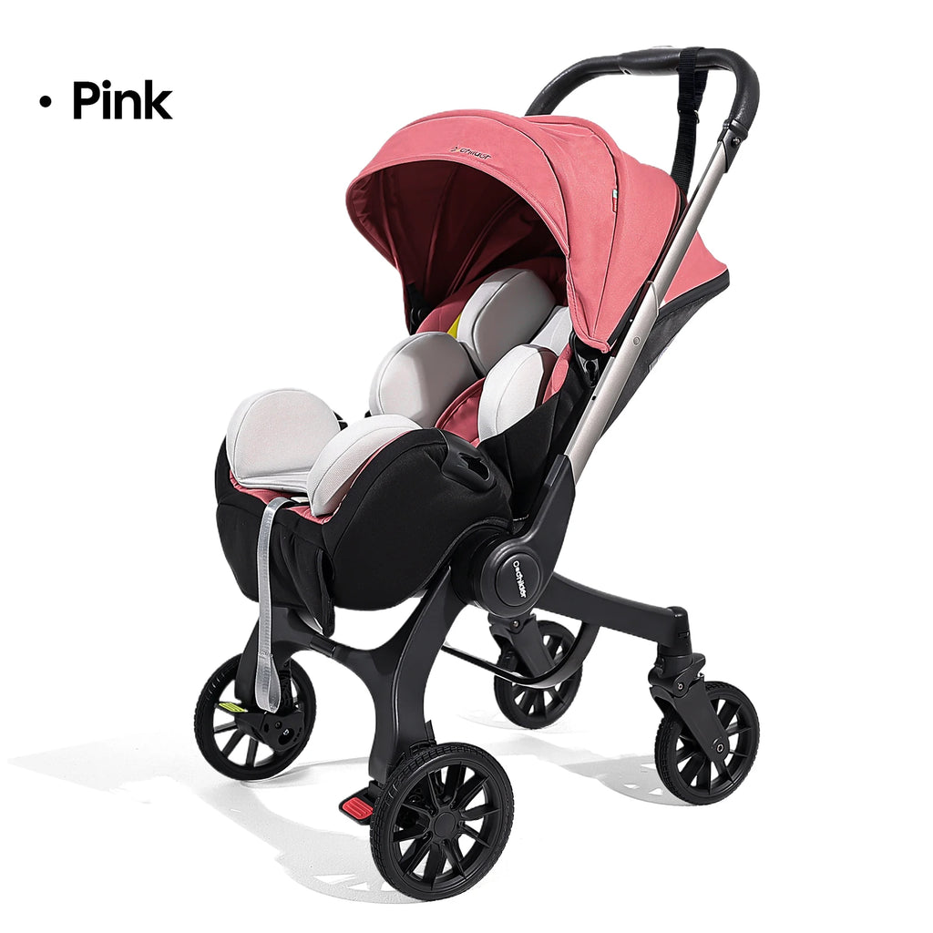 Multi-functional baby stroller with foldable design