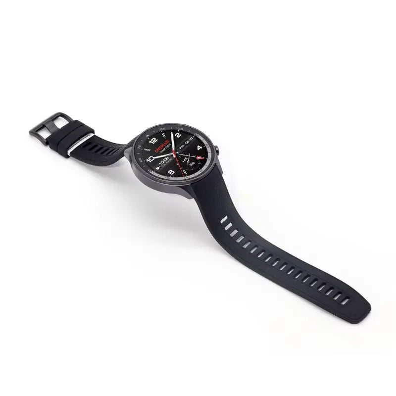 OnePlus Watch 2R smart watch with 1.43-inch AMOLED display, 100-hour battery life, and NFC functionality.