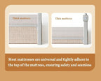 Nova Mart IMBABY baby bed rail guard, adjustable safety barrier with mesh sides, preventing falls in cribs or beds.
