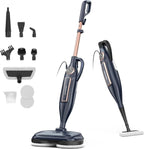 Nova Mart 10-in-1 Steam Mop Cleaner with rotating pad, 1300W for effective floor cleaning and sanitizing.