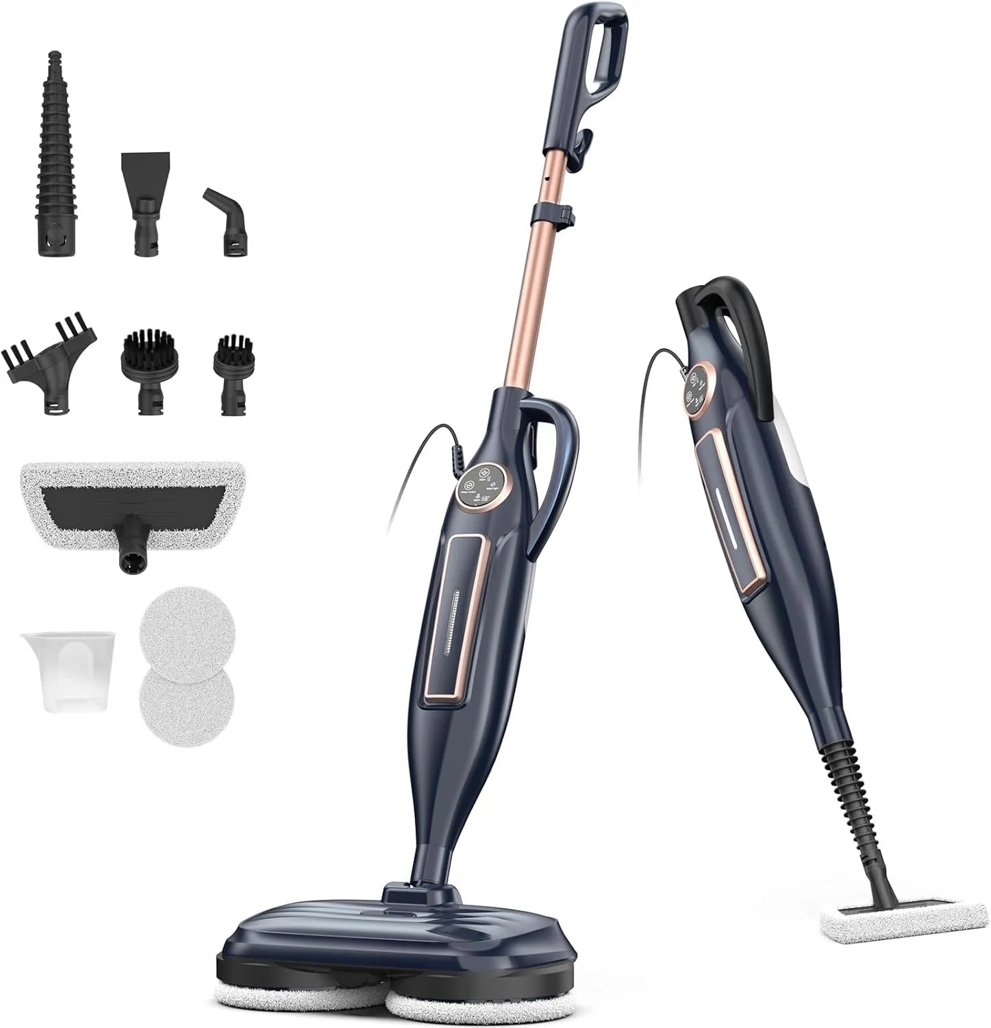 Nova Mart 10-in-1 Steam Mop Cleaner with rotating pad, 1300W for effective floor cleaning and sanitizing.