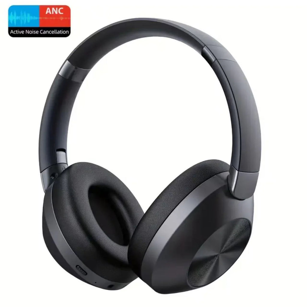Wireless Bluetooth headset with ANC, stereo sound, and 60-hour playback from Nova Mart, designed for sports and gaming.