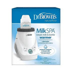 Natural Flow MilkSPA breastmilk and bottle warmer by Nova Mart with Dr. Brown’s electric sterilizer for baby bottles and accessories.