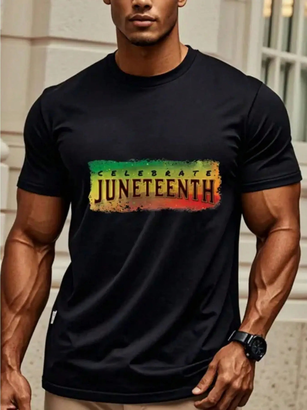 Men's Y2K street T-shirt by Nova Mart featuring retro letter print and pure cotton fabric, shown in a casual fit.
