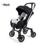 Multi-functional baby stroller with adjustable backrest