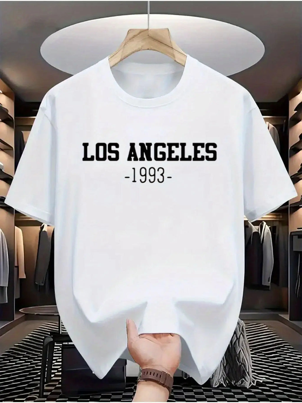 Men's Y2K street T-shirt by Nova Mart featuring retro letter print, made of pure cotton, casual men's fashion top.