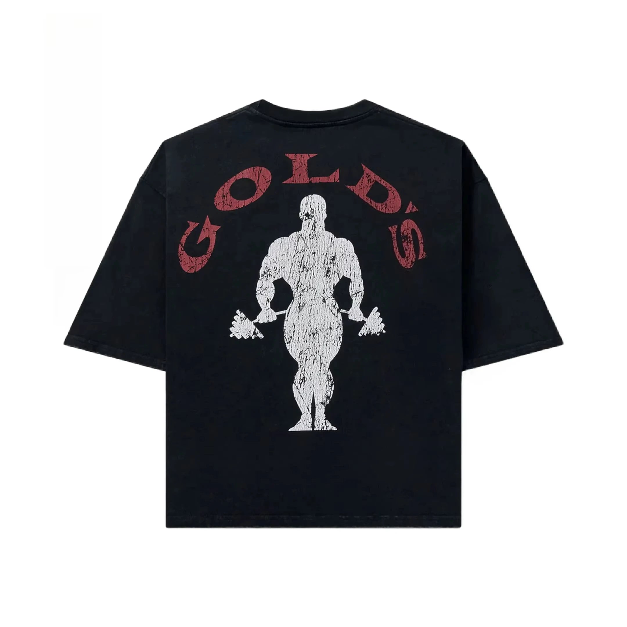 Men's retro pattern cotton T-shirt by Nova Mart, short sleeve gym fitness tee with vibrant retro design and comfortable fit.