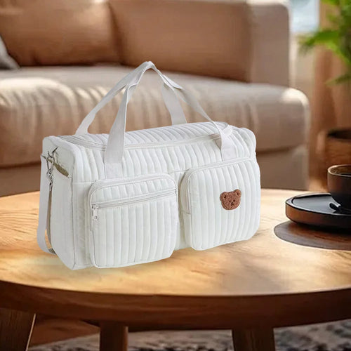 Quilted Baby Diaper Bag – Large Capacity