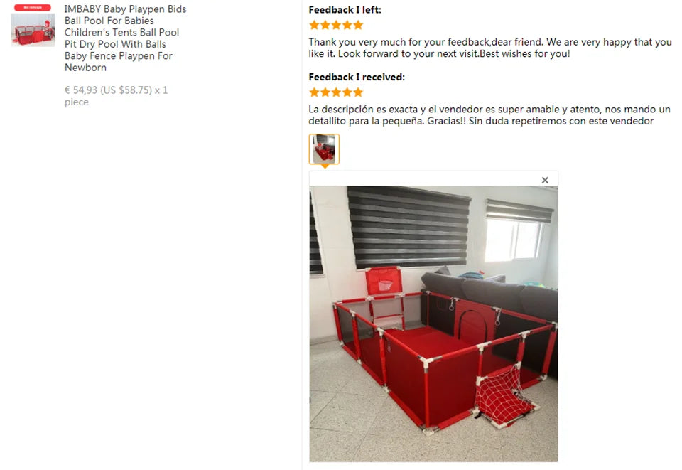 Baby playground playpen with steel pipes and ball box by Nova Mart, featuring a safe, colorful play area for infants.