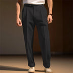 Men's slim fit solid dress pants by Nova Mart, tailored business trousers for formal occasions.