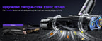 Nova Mart 10-in-1 cordless stick vacuum cleaner with 55Kpa suction and 500W motor, shown with detachable and handheld features.