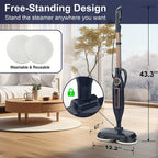 Nova Mart 10-in-1 steam mop cleaner with 1300W power and rotating pad for efficient floor cleaning.