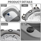Collapsible Nova Mart baby bathtub with built-in thermometer and floating cushion for safe, comfortable bathing.