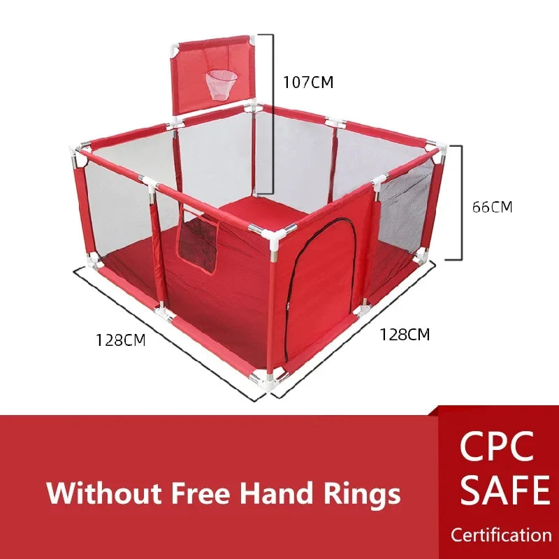 Large waterproof Nova Mart IMBABY indoor baby playpen with safety barrier fence, secure play area for infants and toddlers.
