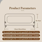 Adjustable Nova Mart IMBABY Baby Bed Rail Guard safety barrier with mesh sides for anti-fall protection in a nursery setting.